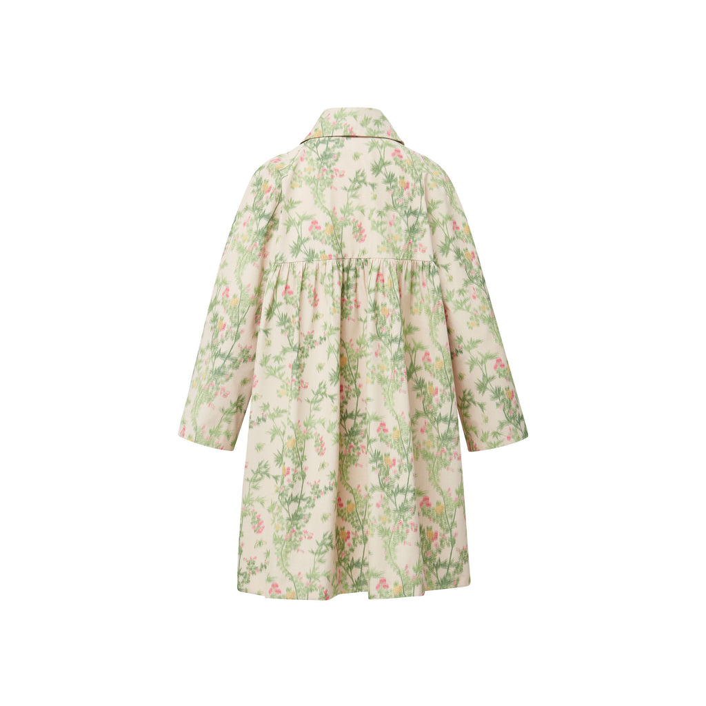 MAE x Scalamandré Goldie Coat in Jardin De Chine