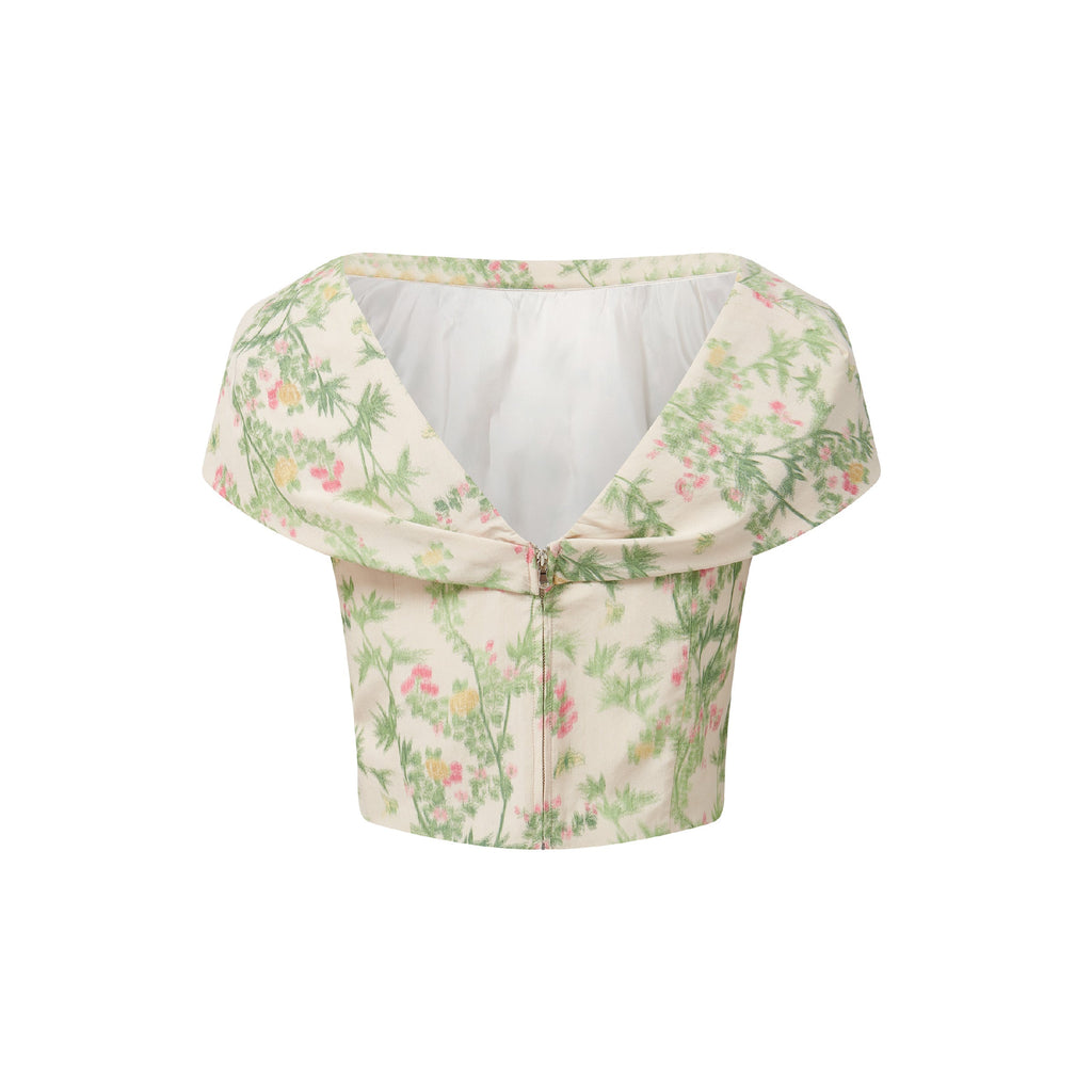 MAE x Scalamandré Bethany Top in Jardin De Chine
