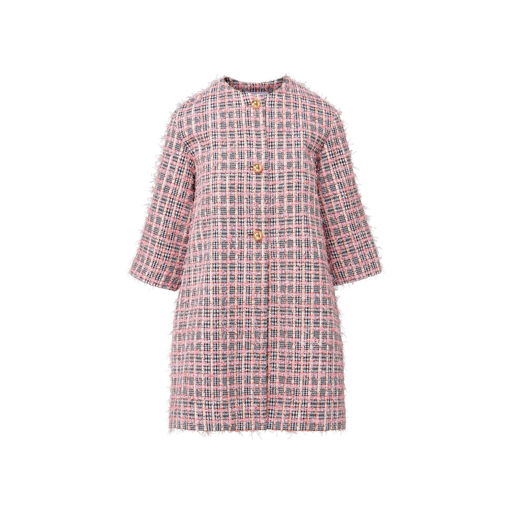 Audrey Coat in Eyelash Tweed