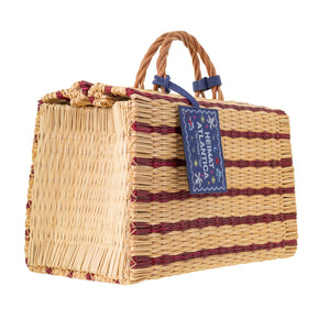 "The Grand Tour Collection" Beach Basket in Burgundy