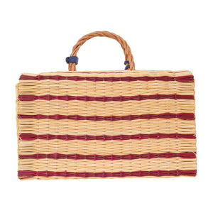 "The Grand Tour Collection" Beach Basket in Burgundy