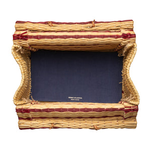 "The Grand Tour Collection" Beach Basket in Burgundy