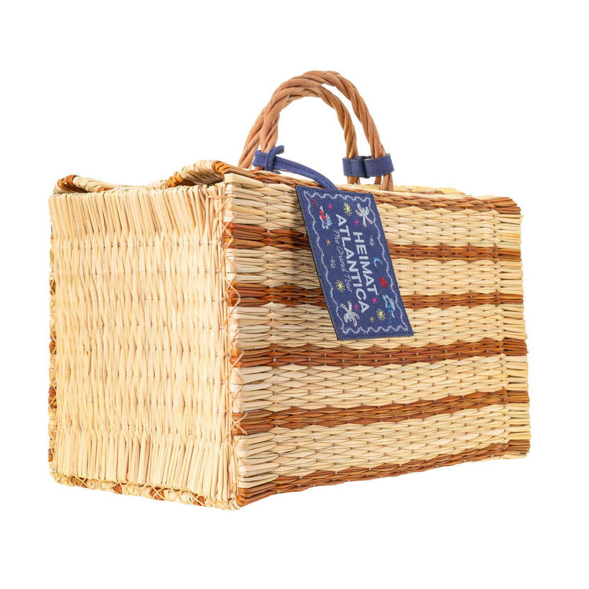 "The Grand Tour Collection" Beach Basket in Mustard