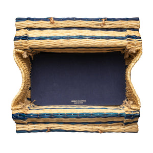 "The Grand Tour Collection" Beach Basket in Blue