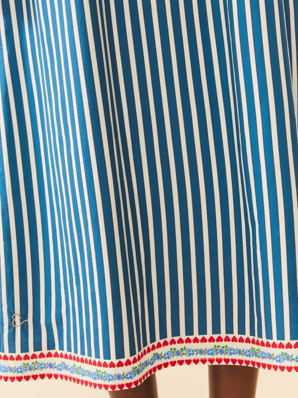 Emily Dress in Navy Stripe