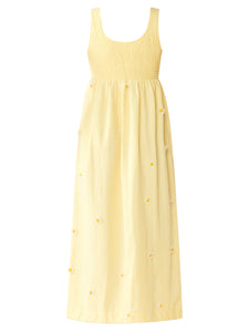 Emily Dress in Soft Butter Yellow
