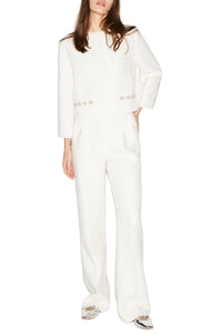 Rowan Trousers Ivory Tweed