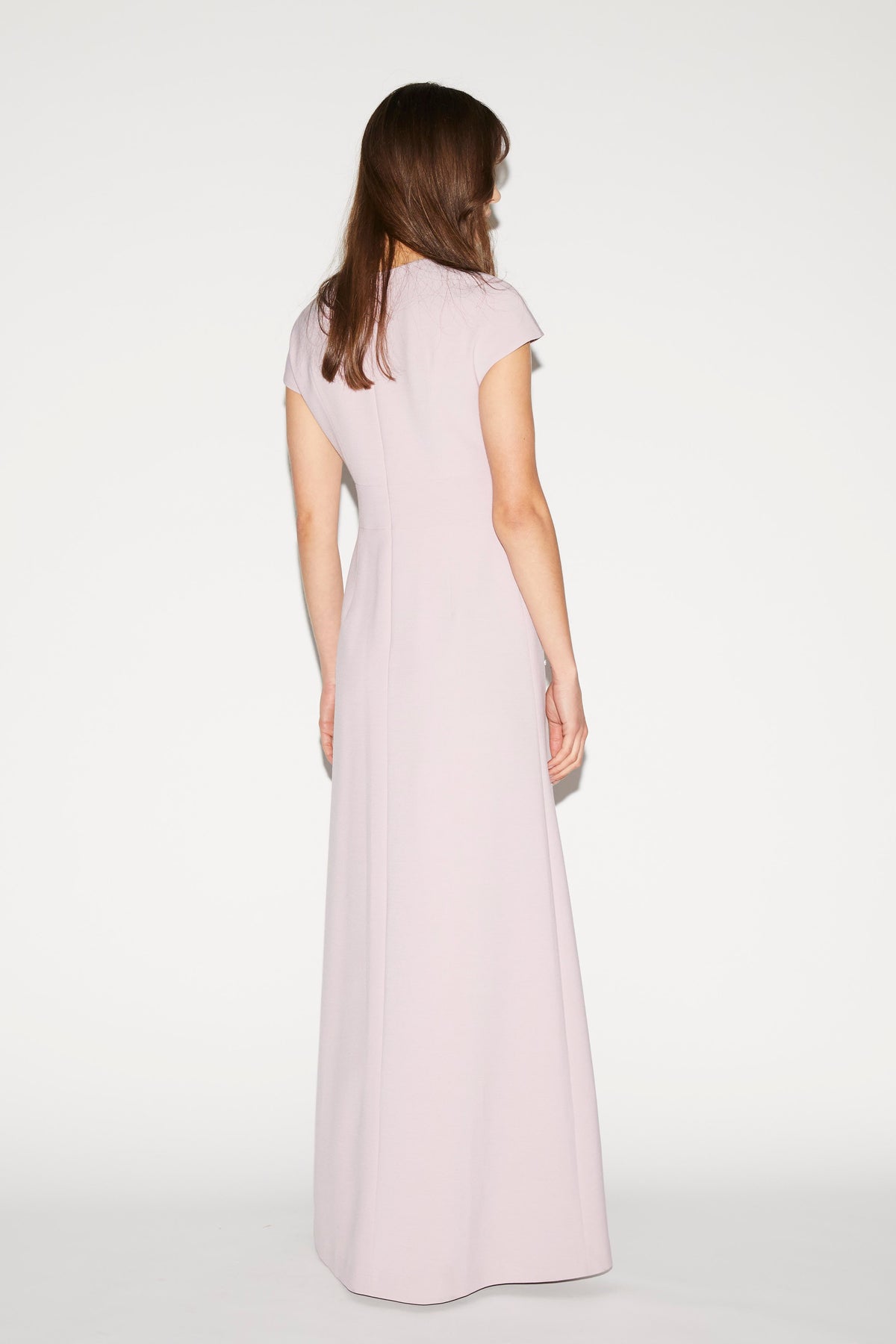 Tyra Gown Lilac Pink Embellished Crepe