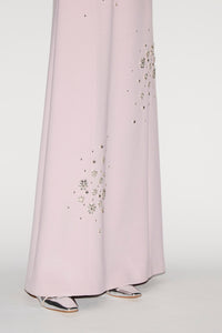 Tyra Gown Lilac Pink Embellished Crepe