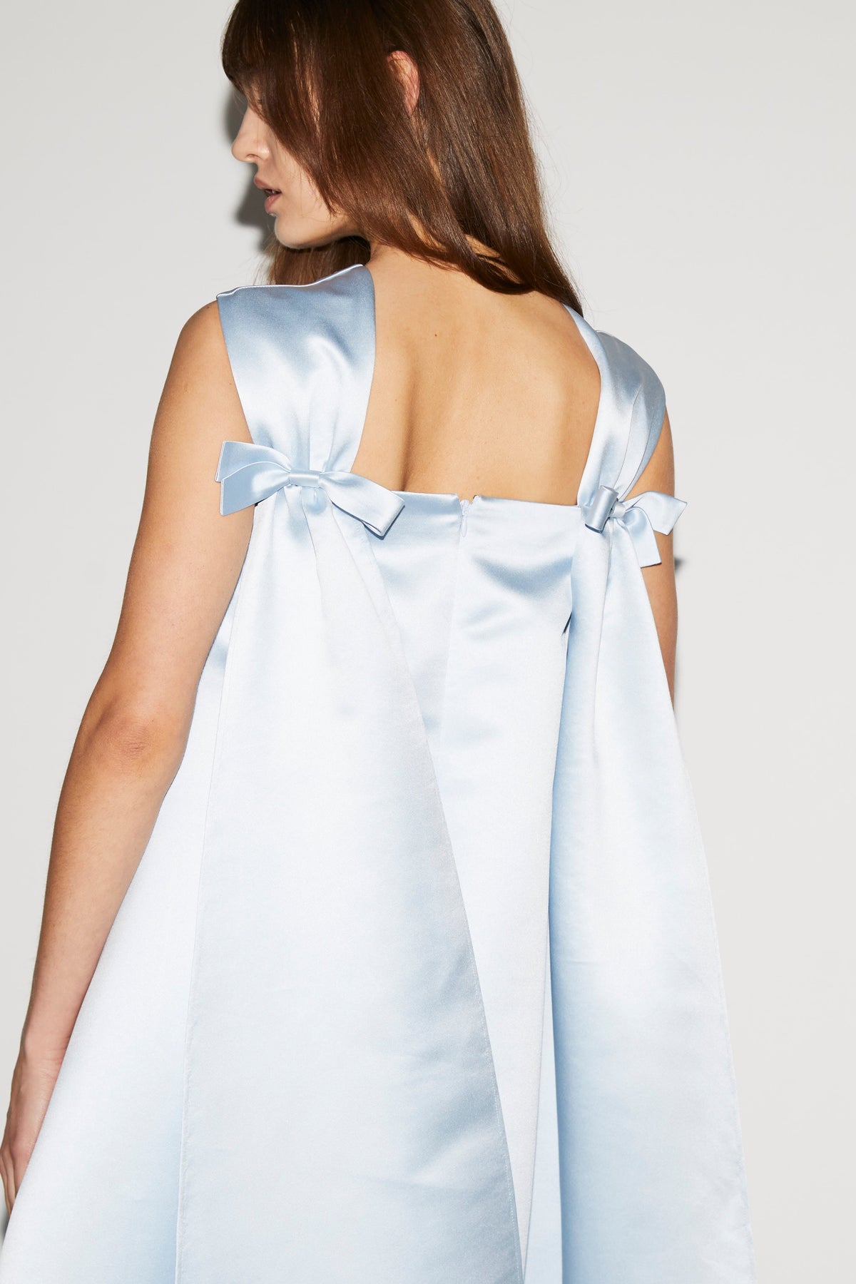 Amoret Gown Ice Blue Embroidered Duchesse