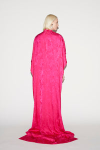 Alaric Gown Fuchsia Satin Jacquard