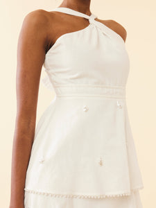 OTM Exclusive: Emma Dress in Pearly White