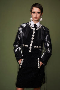 Milka Jacket Black Embroidered Tweed