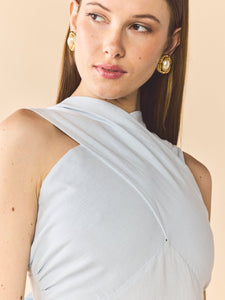 Isabel Dress in Lotus Garden Blue