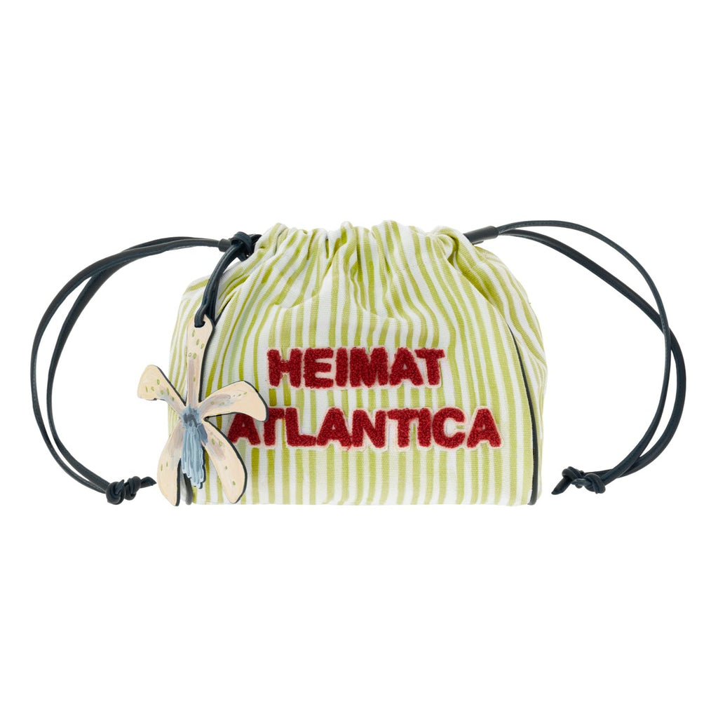 "The Grand Tour Collection" Pouch in Hand Painted Lime