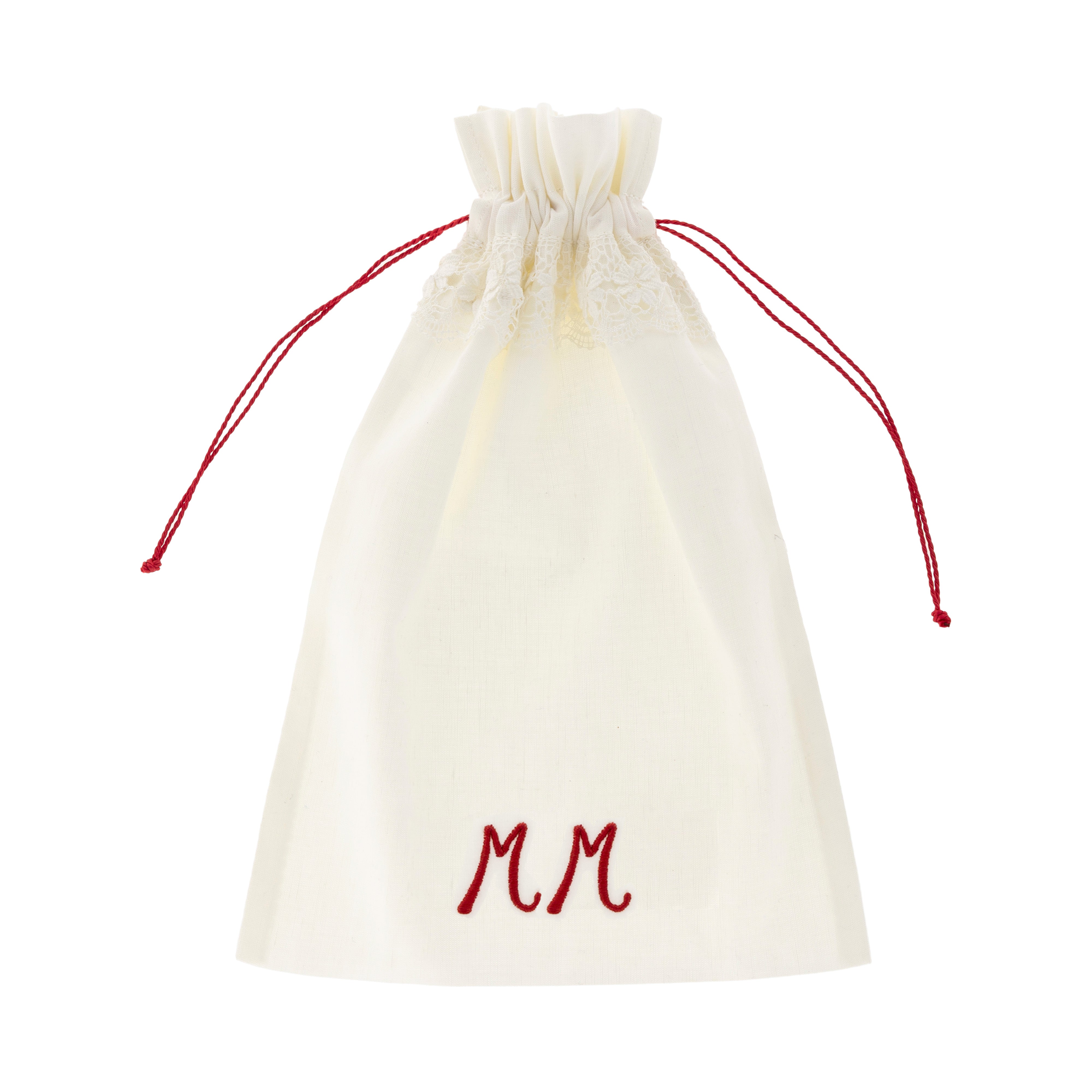 Camarinas Lingerie Bag Initials in Red