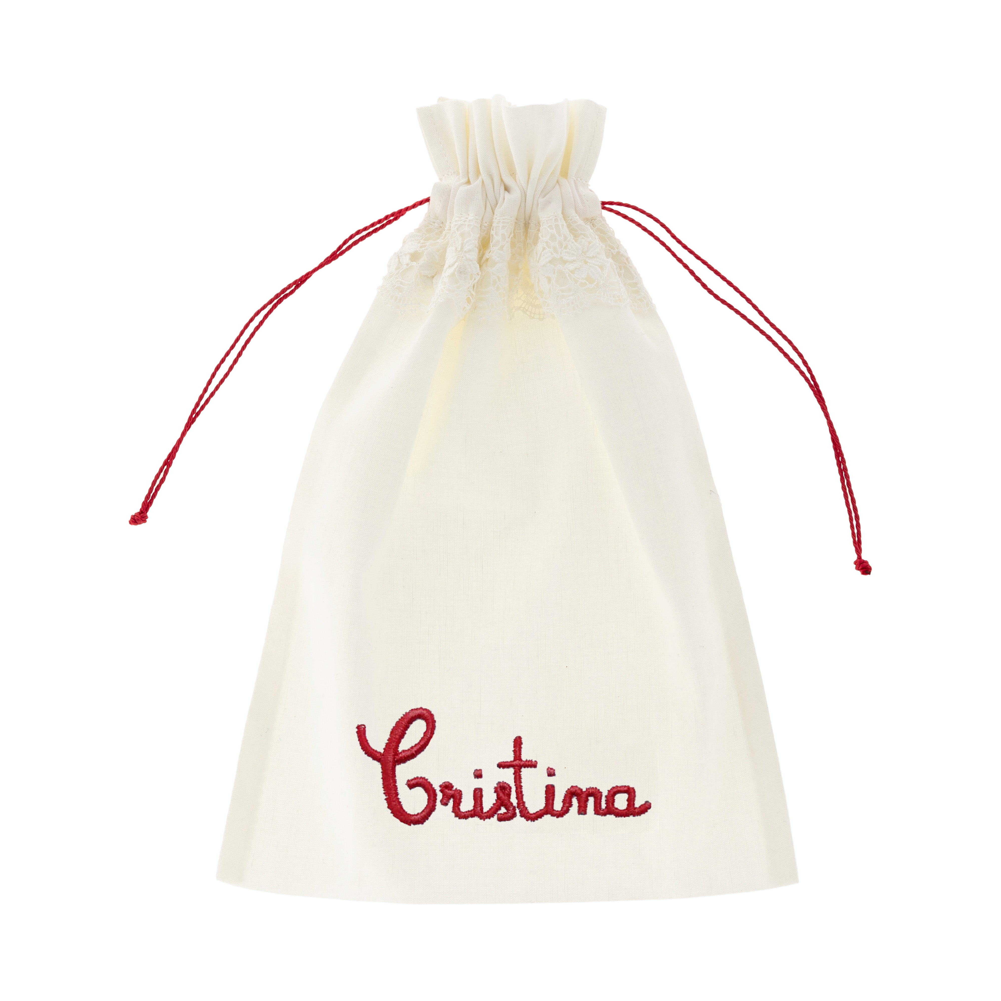 Camarinas Lingerie Bag Name in Red