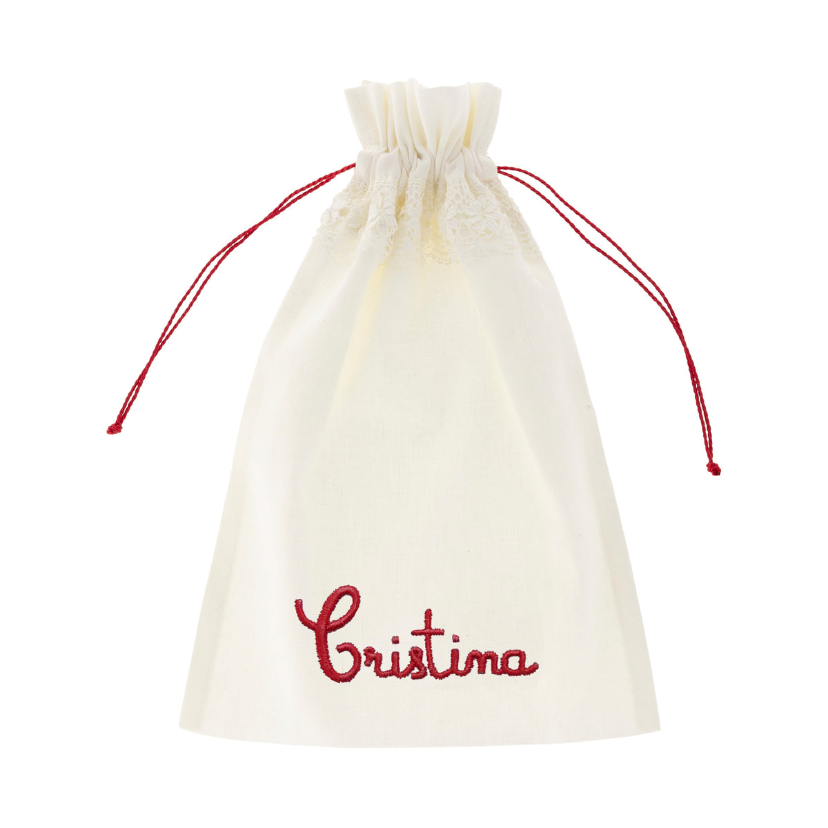 Camarinas Lingerie Bag Name in Red
