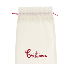 Camarinas Lingerie Bag Name in Red
