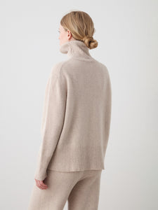 Geilo Boyfriend Sweater in Off White