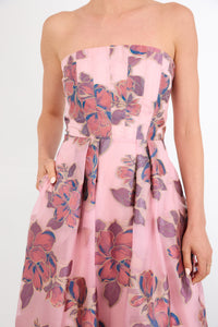 Catherine Gown in Pink Peony Organza