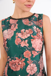 Avery Dress in Forest Mum Jacquard