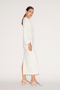 Sondra Midi Dress White Embellished Sable