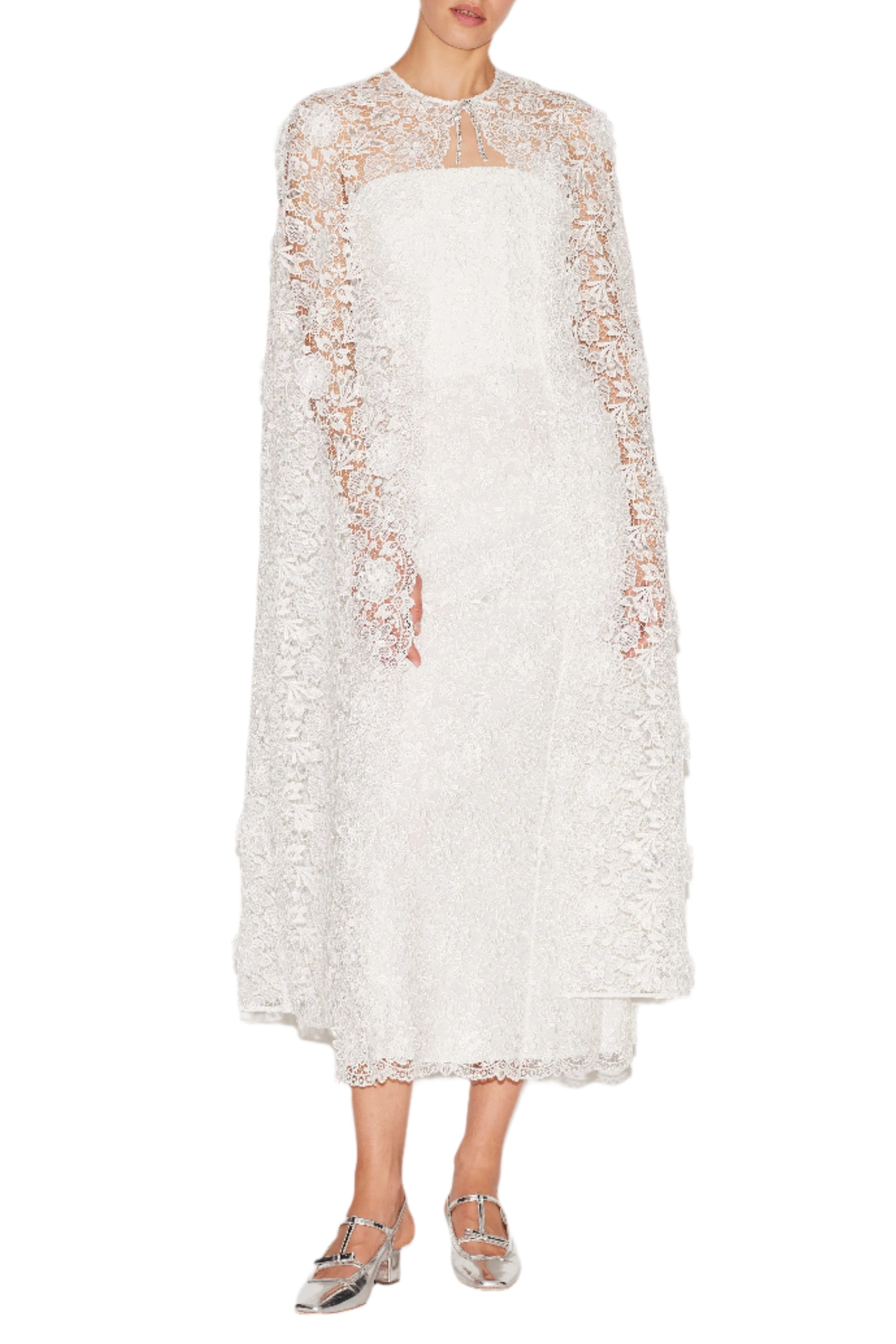 Samantha Cape White Lace