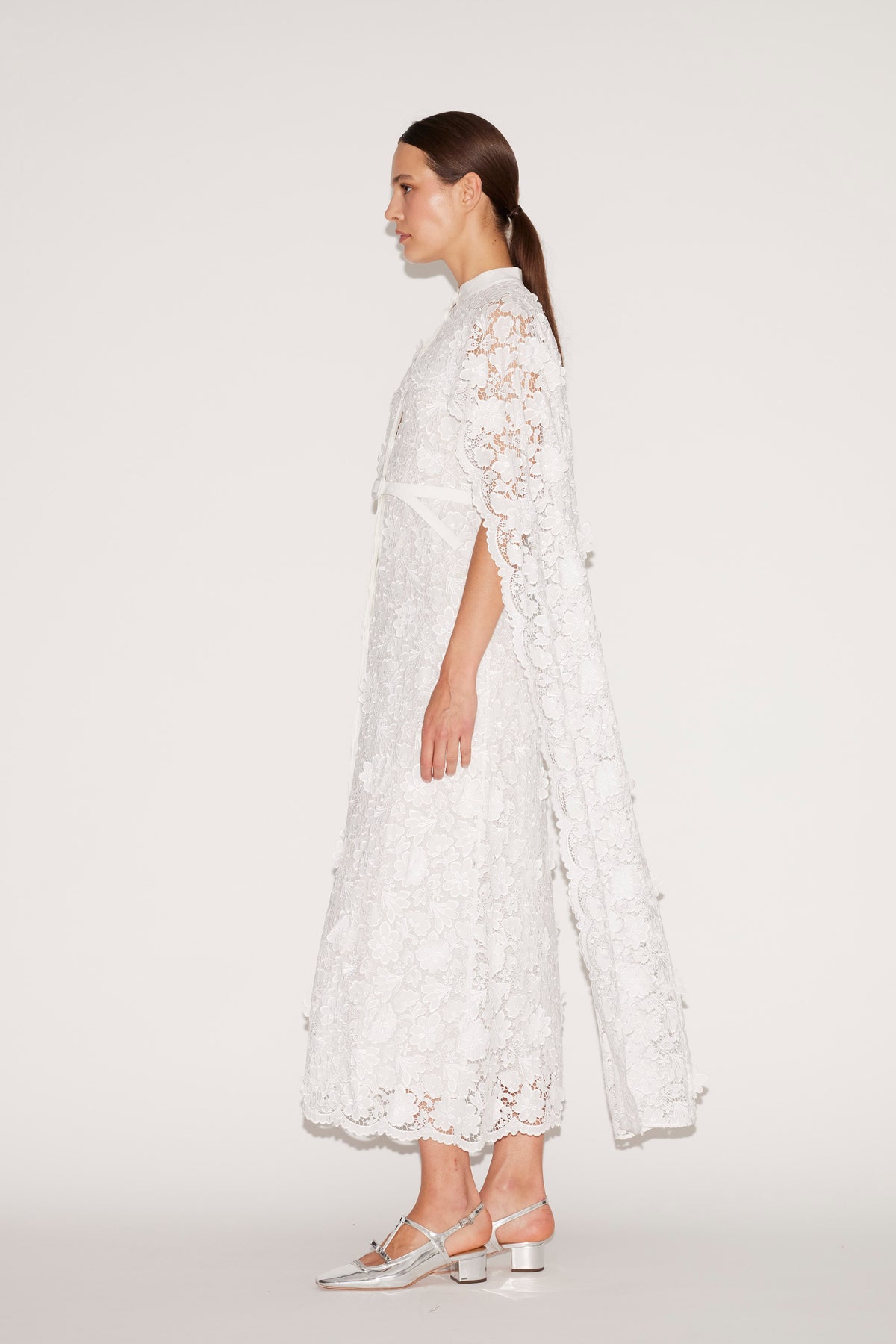 Loretta Dress White Embroidered Cotton