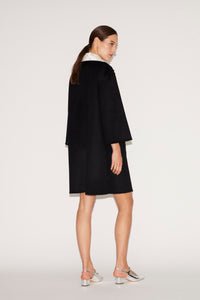 Jeffrey Opera Coat Black Wool