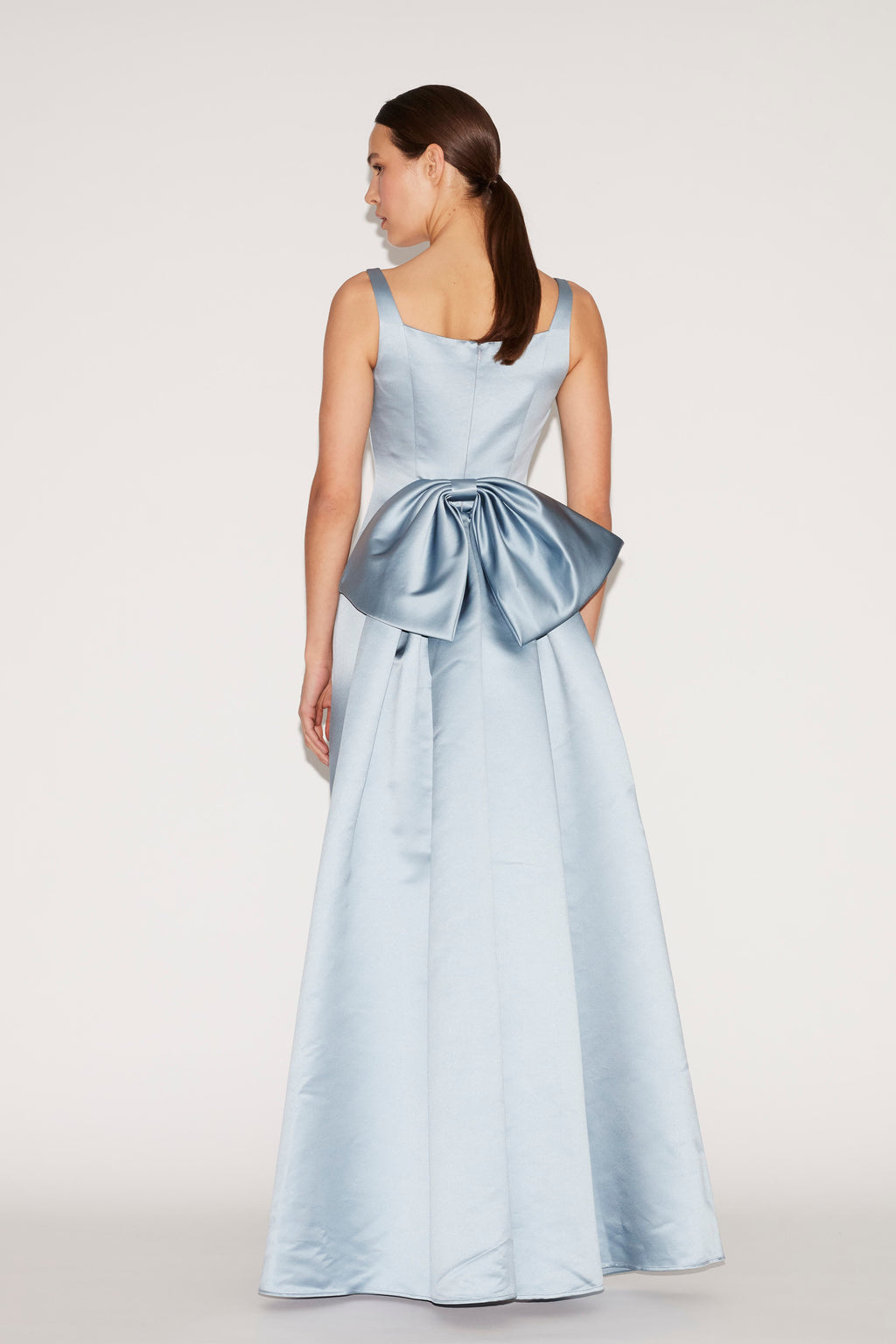 Shannon Gown Pale Blue Duchesse Satin