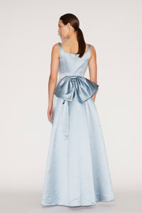 Shannon Gown Pale Blue Duchesse Satin