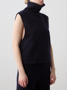 Geilo Vest in Navy Blue