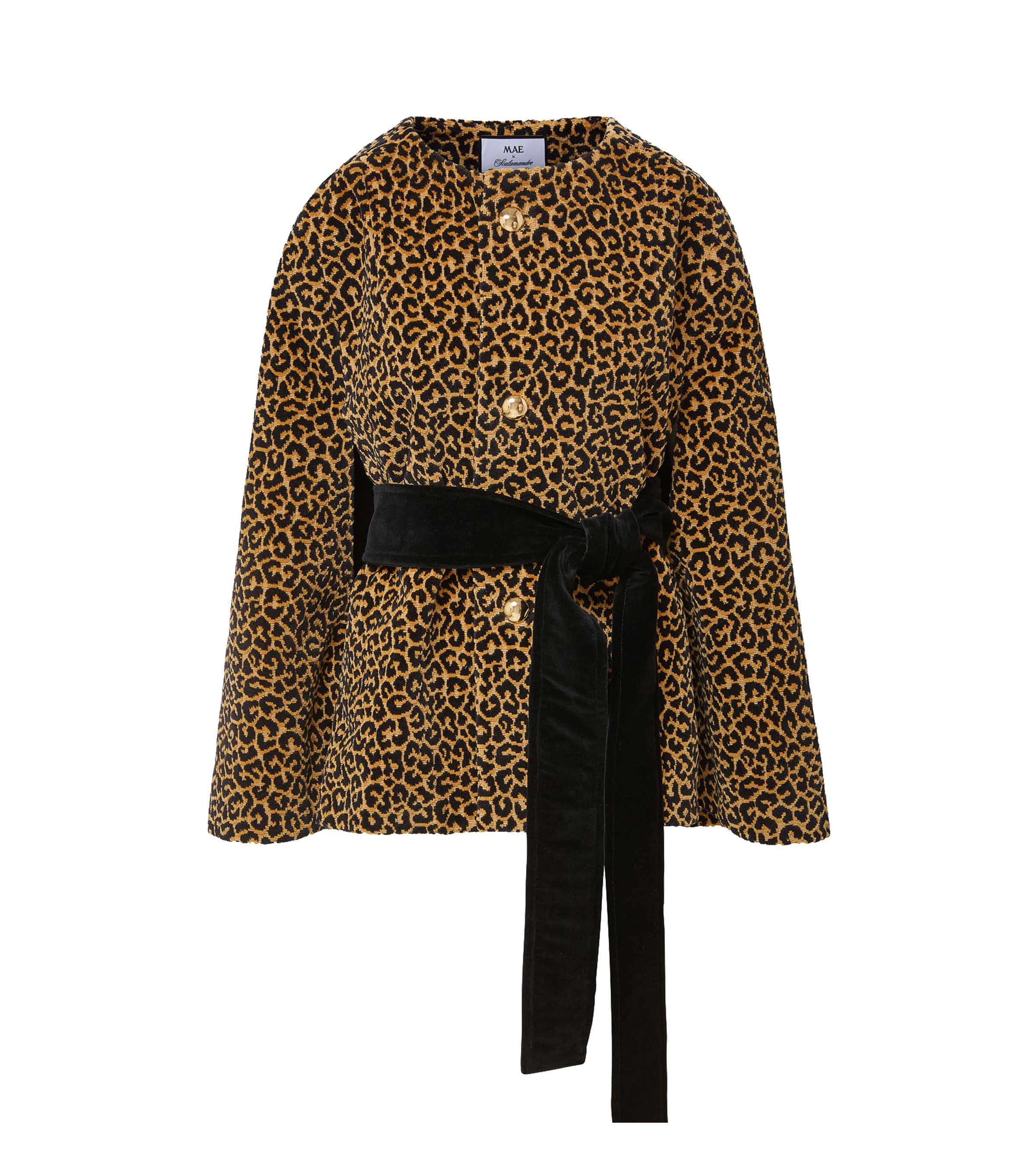 Mae x Scalamandre Selene Cape in Panthera Velvet