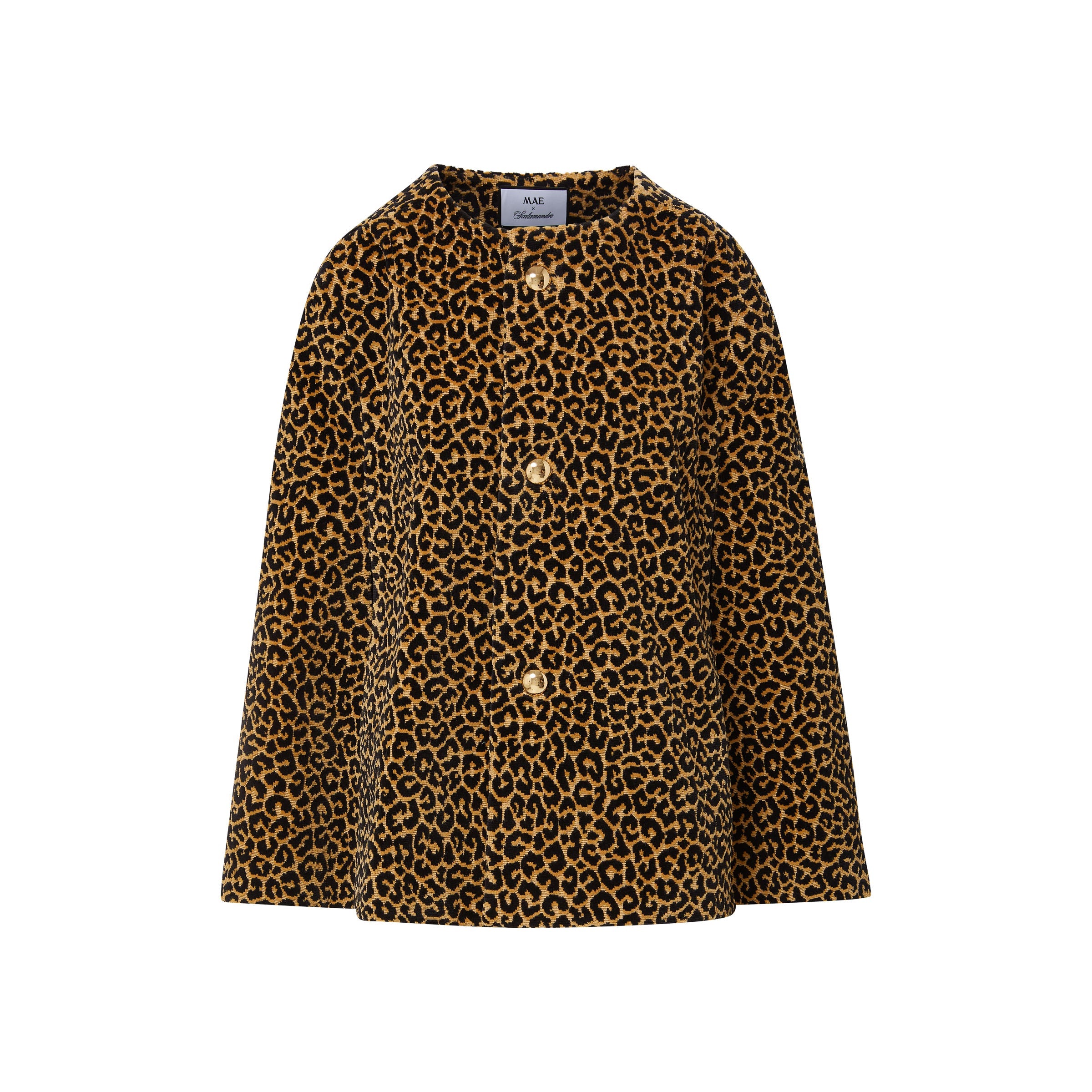 Mae x Scalamandre Selene Cape in Panthera Velvet