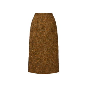 Sienna Skirt in Bronze Brocade