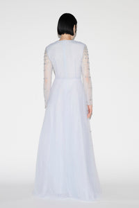 Anissa Gown Pale Blue Embellished Tulle