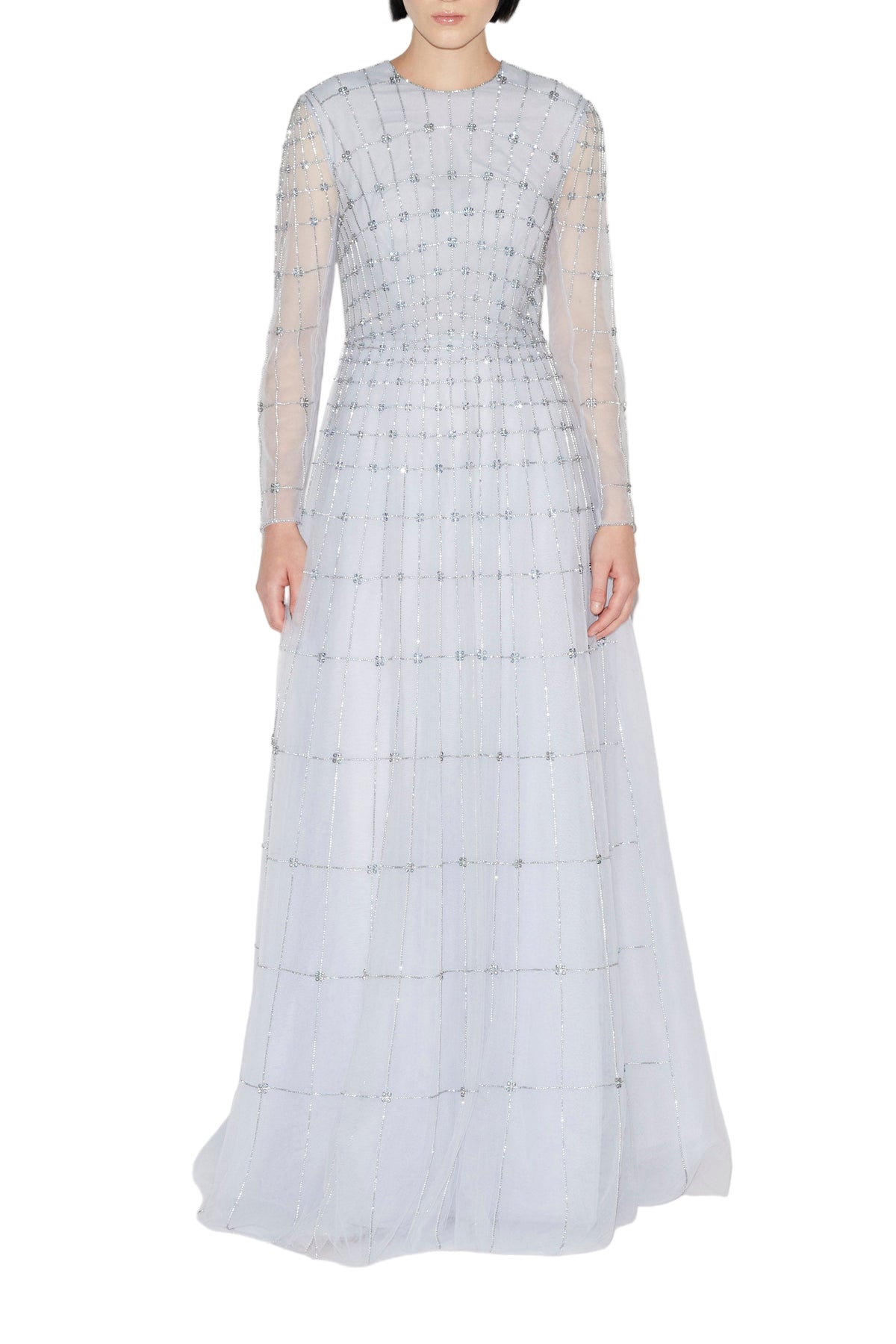 Anissa Gown Pale Blue Embellished Tulle