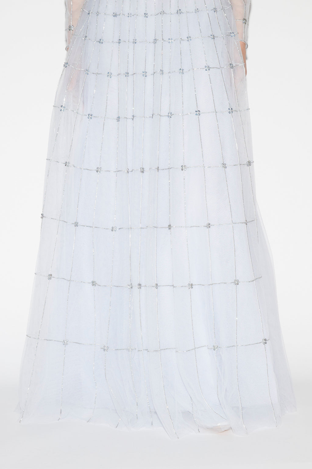 Anissa Gown Pale Blue Embellished Tulle
