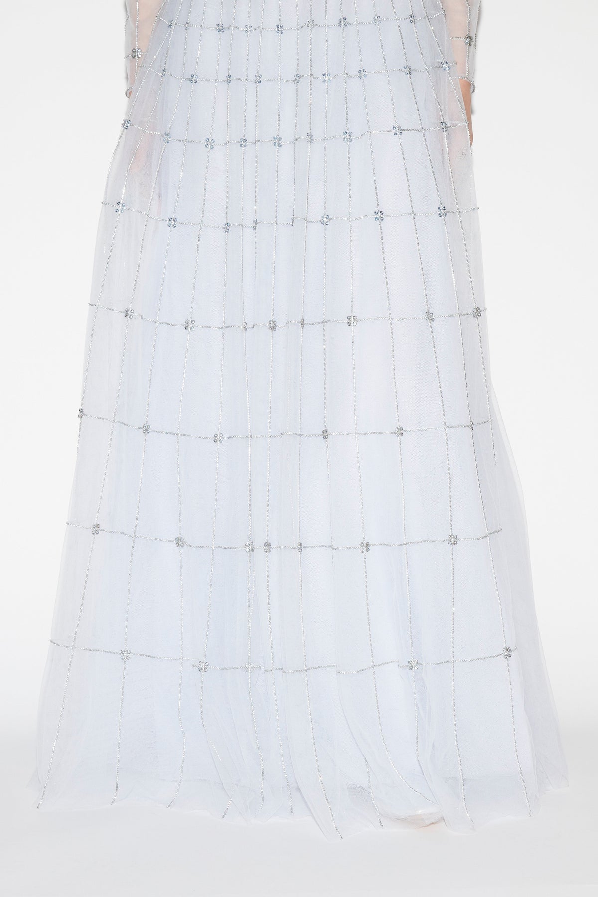 Anissa Gown Pale Blue Embellished Tulle