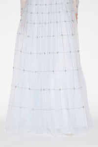 Anissa Gown Pale Blue Embellished Tulle