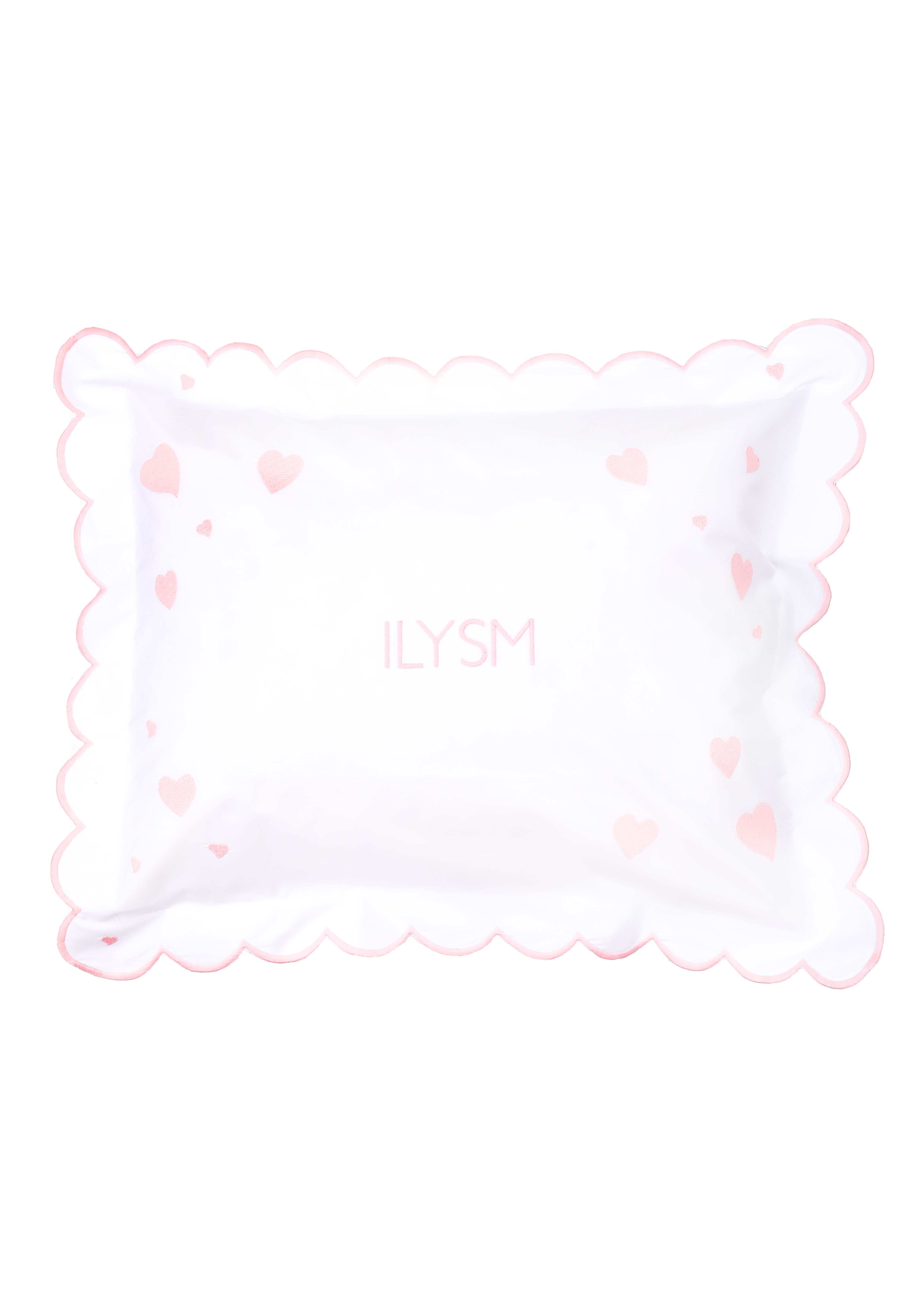ILYSM Hearts Mini Pillow in Slipper