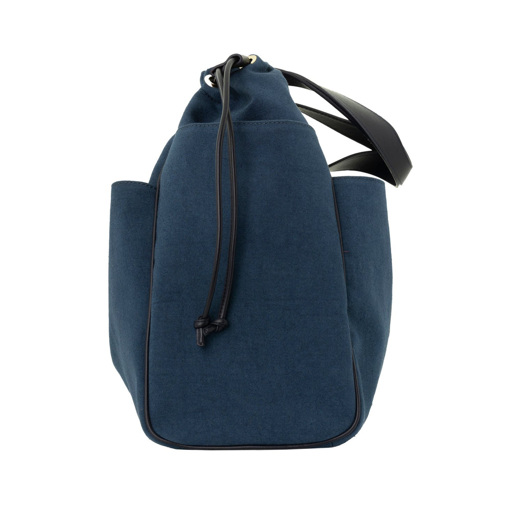 "Camarinas" Fishes Tote in Denim