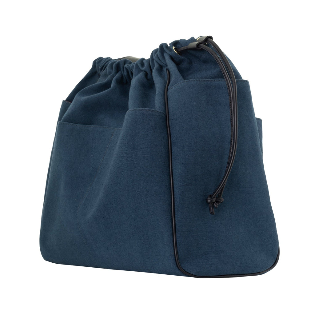 "Camarinas" Fishes Tote in Denim