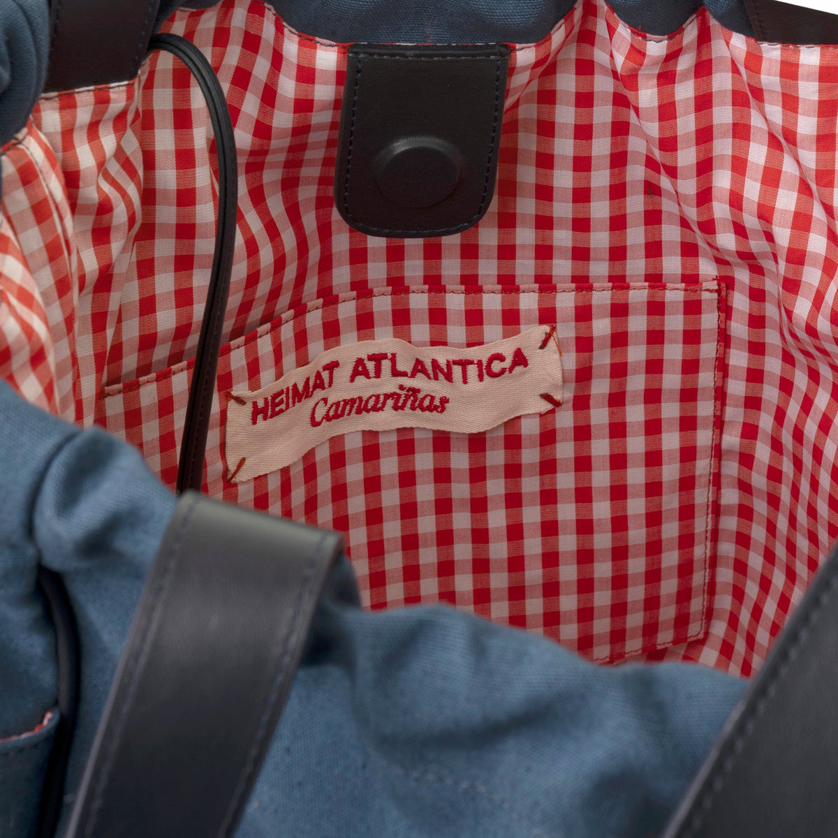 "Camarinas" Fishes Tote in Denim