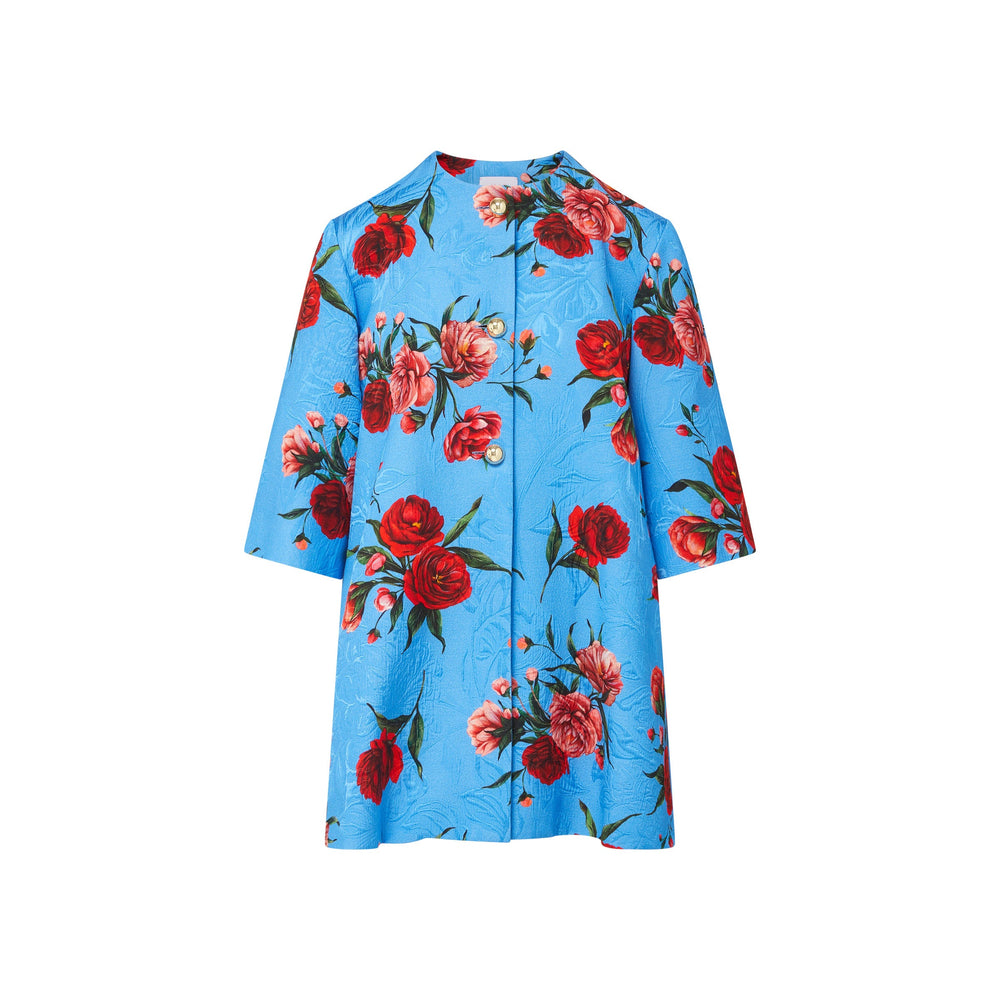 Audrey Coat in Chelsea Rose Brocade
