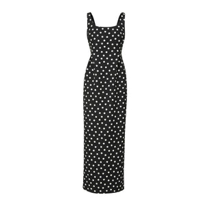 Kendall Gown in Dancing Dot Brocade