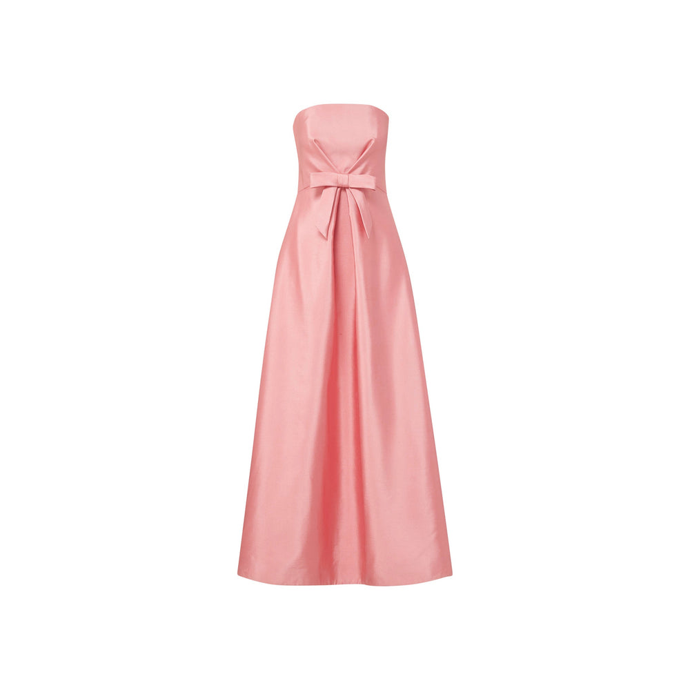 Sabrina Gown in Petal Pink Silk Wool