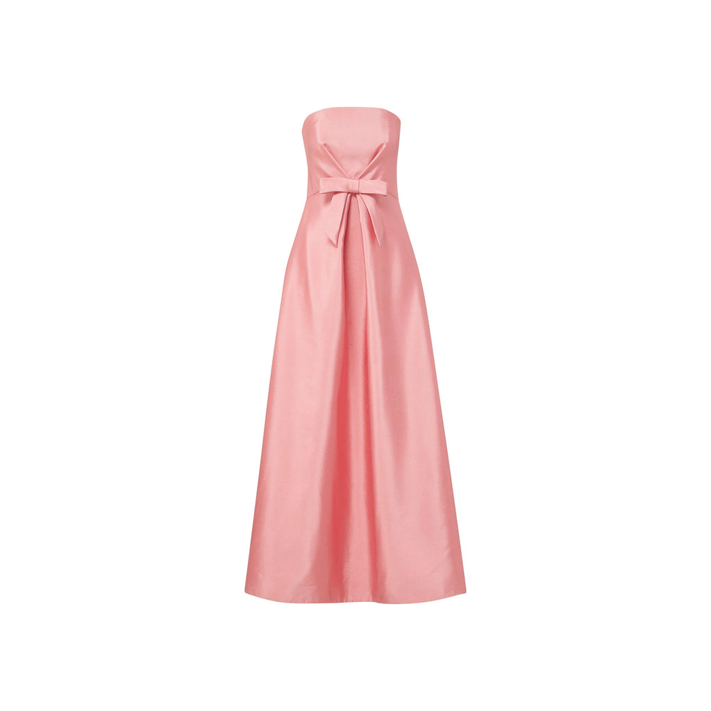 Sabrina Gown in Petal Pink Silk Wool