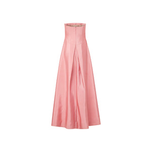 Sabrina Gown in Petal Pink Silk Wool